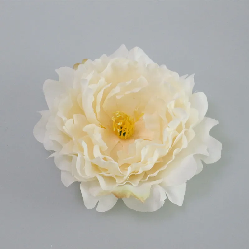 Flone 12cm Simulation Peony Flower Head Silk Flower DIY Headdress For Wedding Party Family Photography Props Decorative Art (11)