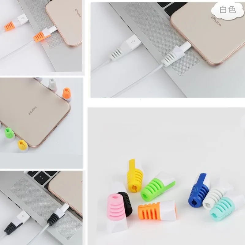 For iphone 8 Case Cover Data Biter Saver Protector for X plus 7 6s 6 Xs Phone Bag USB Line Protection Candy |