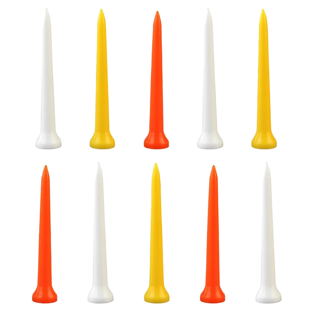 MagiDeal Unbreakable Golf Tees Size 69mm Golf Nails Blue Red for Various Golf Clubs Stronger than Wood Tees 