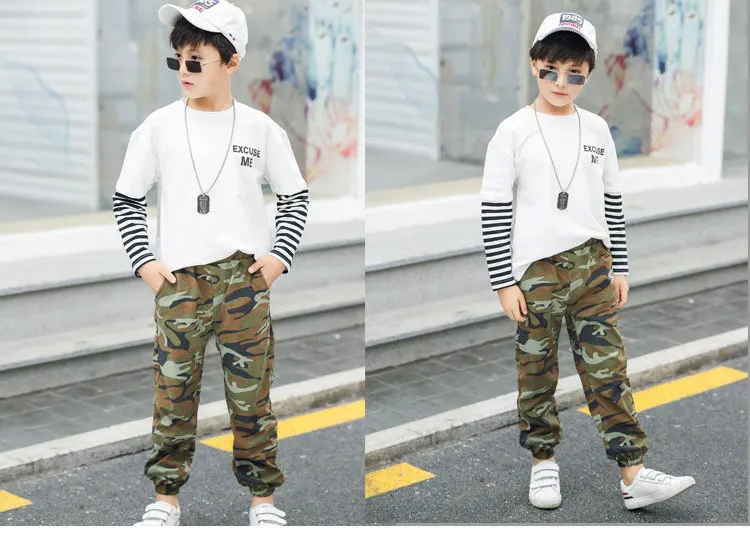 3-12 y boys camouflage pants 2019 fashion children trousers kids boys pants sport 10 years teenage pant for boy clothes On Sales (6)