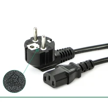 Wholesale EU Plug 1.5M Black 3-Prong AC Power Supply Cable Adapter Cord AC Power Cord cable for laptop adapter lead Adapter Wholesale EU Plug 1.5M Black 3-Prong AC Power Supply Cable Adapter Cord AC Power Cord cable for laptop adapter lead Adapter