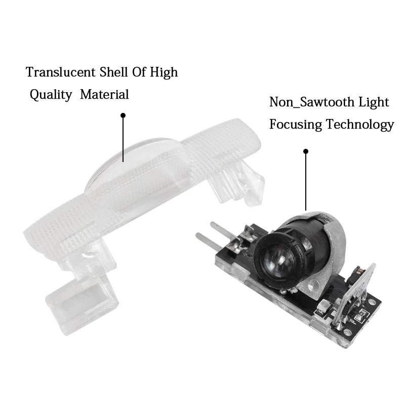 2X LED باب السيارة مرحبا ضوء شبح الظل مصباح شعار الإسقاط ل كزس RX 300 330 GS 400 430 HS هو 200 250 LS LX 570 ES SC GX