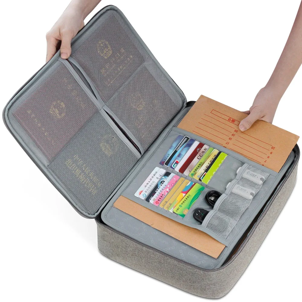 saco de credencial diploma armazenamento arquivo bolso com separador