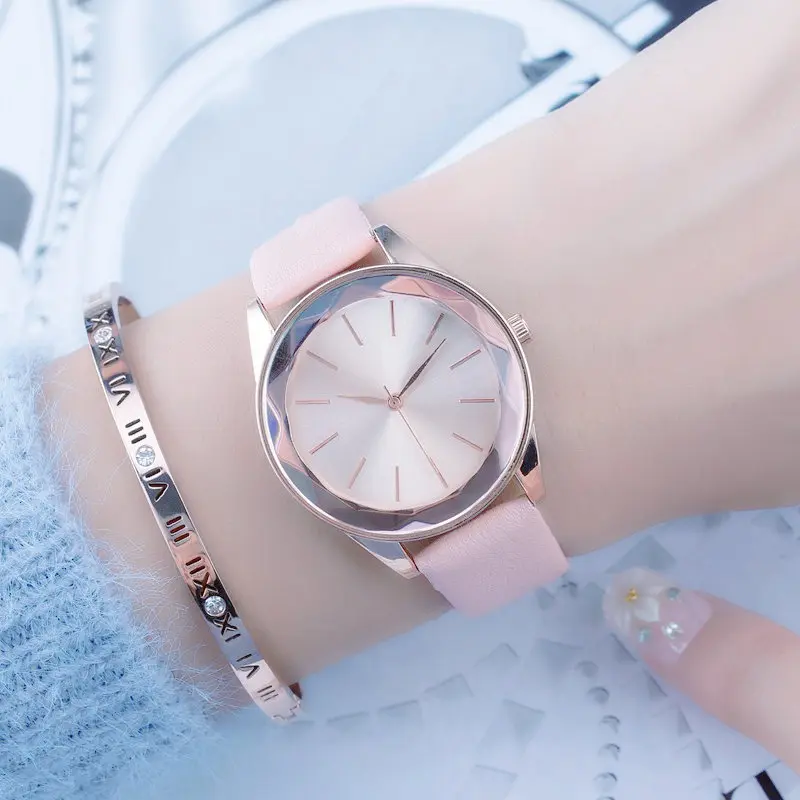 

2019 New Fashion Rose Gold Leather Watches Women ladies Watch Casual Relogio Feminino Dress Quartz Wristwatch Reloj Mujer