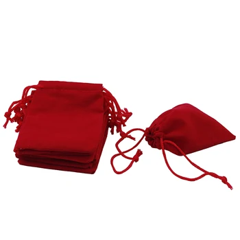 

50Pcs/Lots 10*12cm Red Velvet Drawstring Jewellery Gift Bags Pouches HOT
