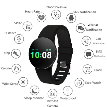 

Sports smart bracelet activity fitness tracker watch blood pressure monitor band Wristband health with intelligent measurement