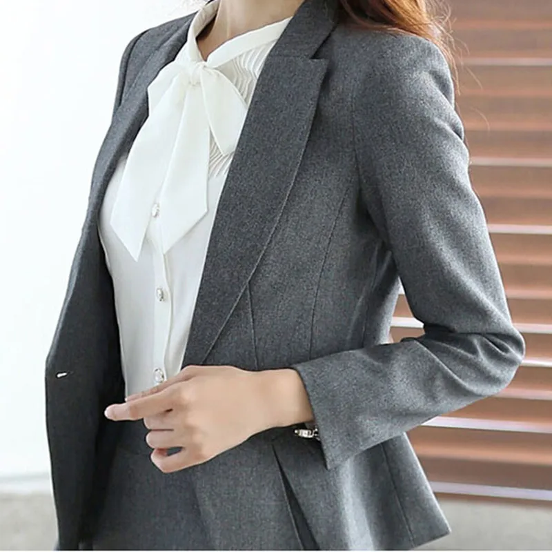 Женский комплект из 2 предметов с юбкой и блейзером, офисные женские костюмы с юбкой, Униформа, Женская деловая рабочая одежда, куртки рабочая одежда, осень-зима, 4XL, XL