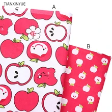 Яблоко метр ткань 95% хлопок Ткань Лоскутное детское постельное белье, Лоскутное Ткань дом текстиль швейная ткань friut
