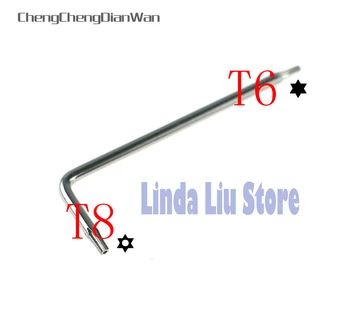 

ChengChengDianWan T6 T8 L Key Screwdriver Mod Kits T8 with hole Security Torx Screwdriver for Xbox 360 Xbox One Controller 10pcs