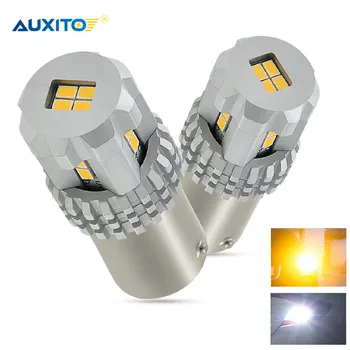 

2pcs 1200Lm P21W LED 1156 BA15S 5630 5730 LED Bulbs Car Lights Turn Signal Reverse Brake Light For VW Volkswagen B6 B7 Golf 5 6