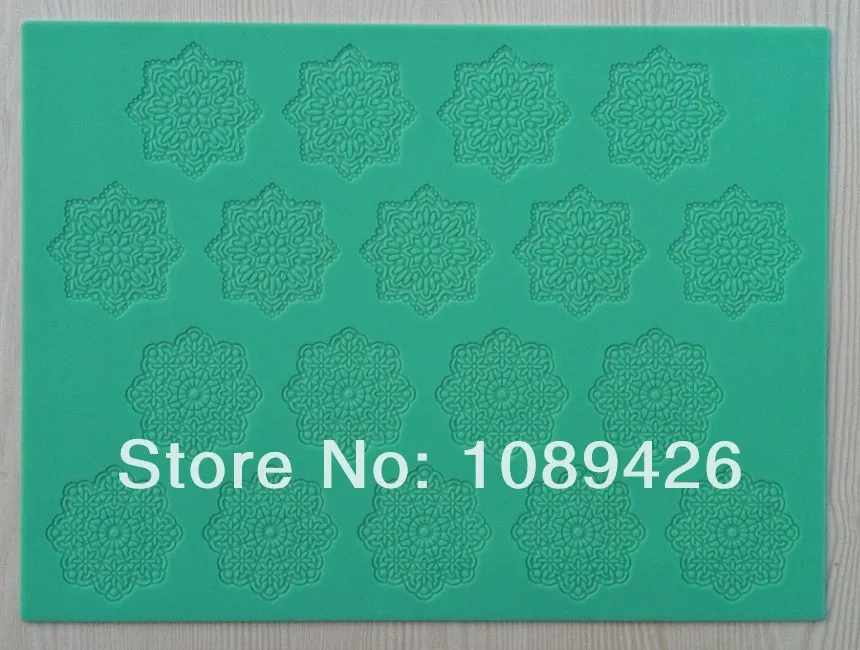 

1Pcs (CT-008) Two Kinds Of Flower Type Soft 100% Platinum Silicone Cake Fondant Embossing Gum Paste Decorating Mold Tool