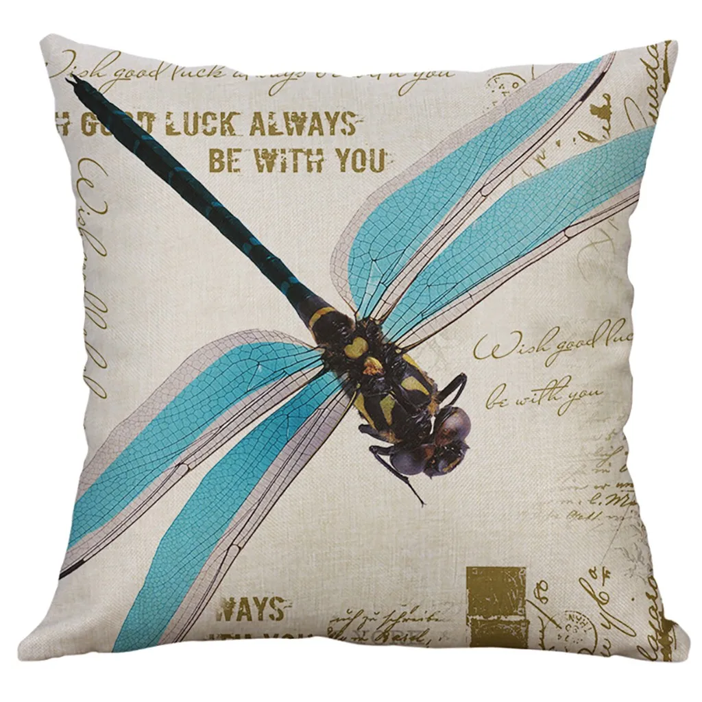 

KXAAXS 2019 cute 40x40 cm pillow case animal pattern cute for home decro christmas Simple Linen Creative Lovely Pillow Cover#y45