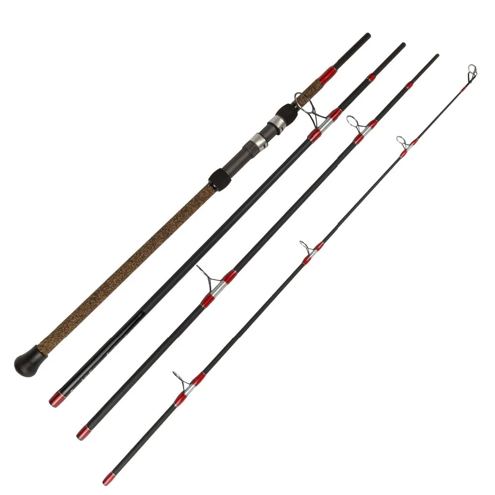 US $51.19 Travel Fishing Rod Aventik Escape 24T Carbon Travel Surf Spinning Rod 4 Pieces 9FT 1530Ib 15oz Spinning Fishing Rod Surf Rod