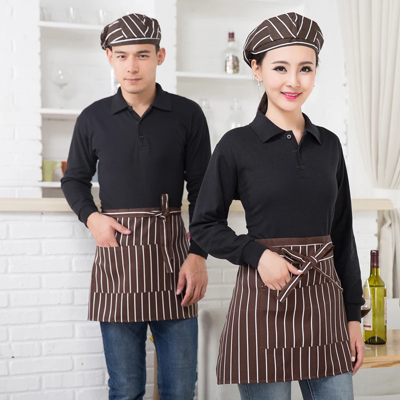 Waist short apron small bars aprons hotels restaurant cafe waiters and