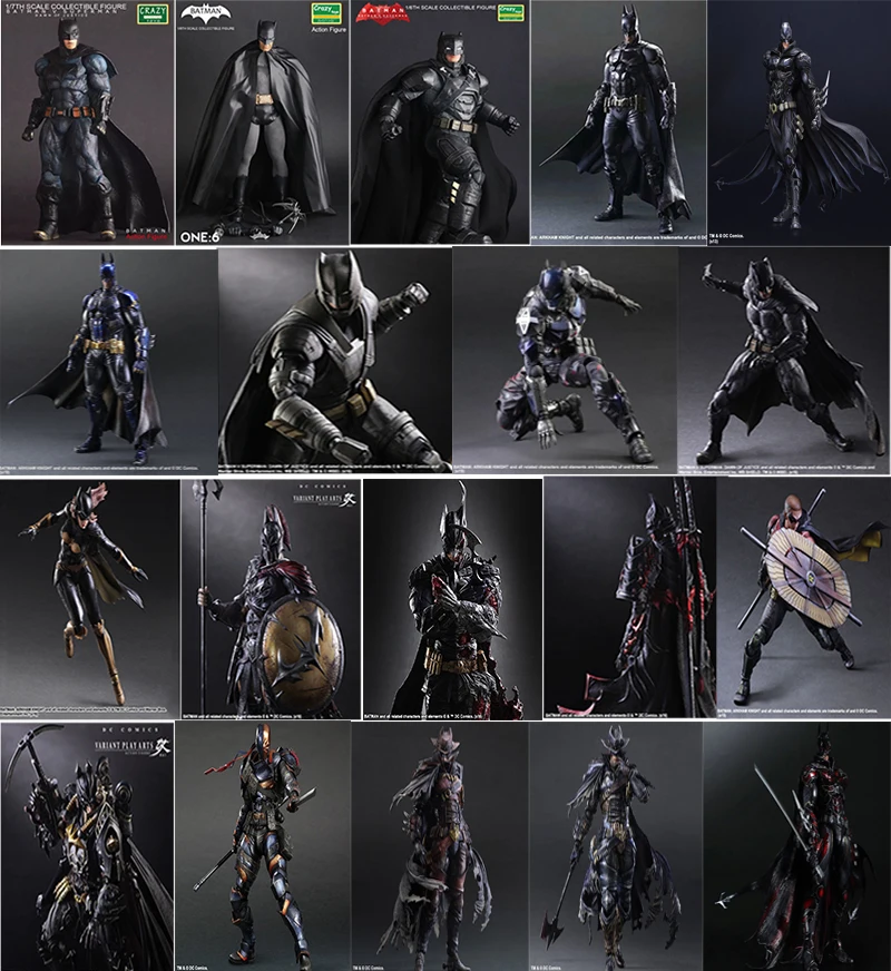 

CRAZY TOYS Play arts PLAYARTS KAI FIGURE Batman Superman Batgirl Deadpool Robin DC marvel Avengers joker PVC figma Model Toy