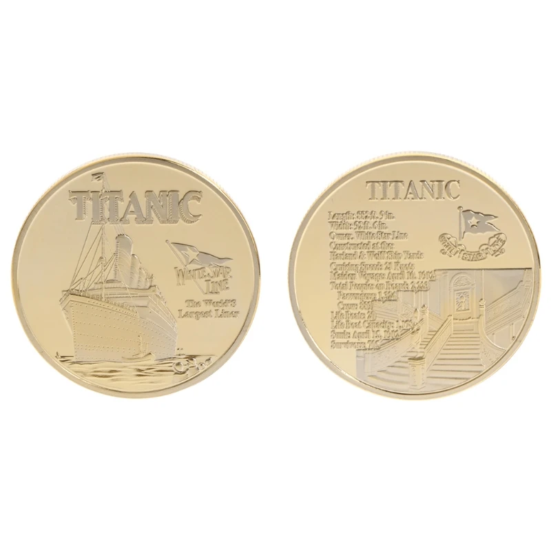 Commemorative Coin Titanic Ship Incident Collection Arts Gifts BTC Bitcoin Alloy