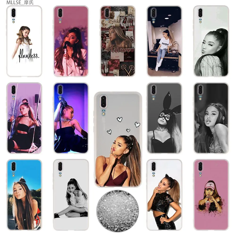 Cat Ar Ariana Grande TPU Cover Phone Cases Soft For Huawei