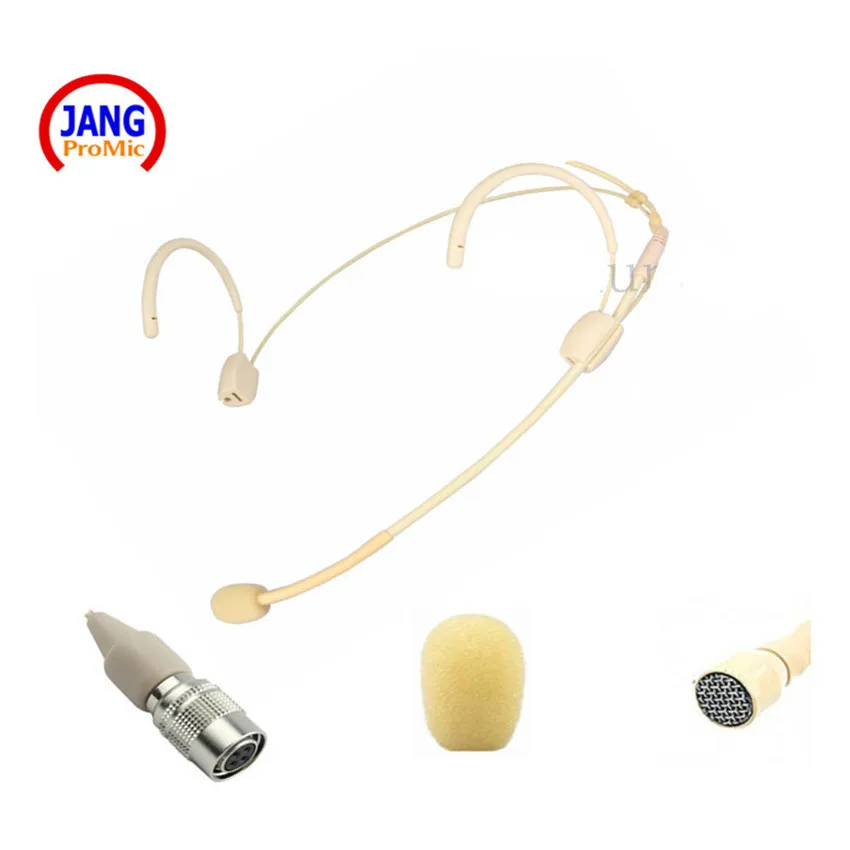 

Professional Headset Microphone for Audio-Technica Wireless System - XLR Microdot Detachable Cable Condenser Mic Free Shipping