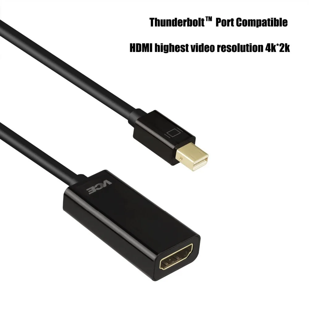Thunderbolt Mini DisplayPort Display Port DP to HDMI Adapter Cable For
