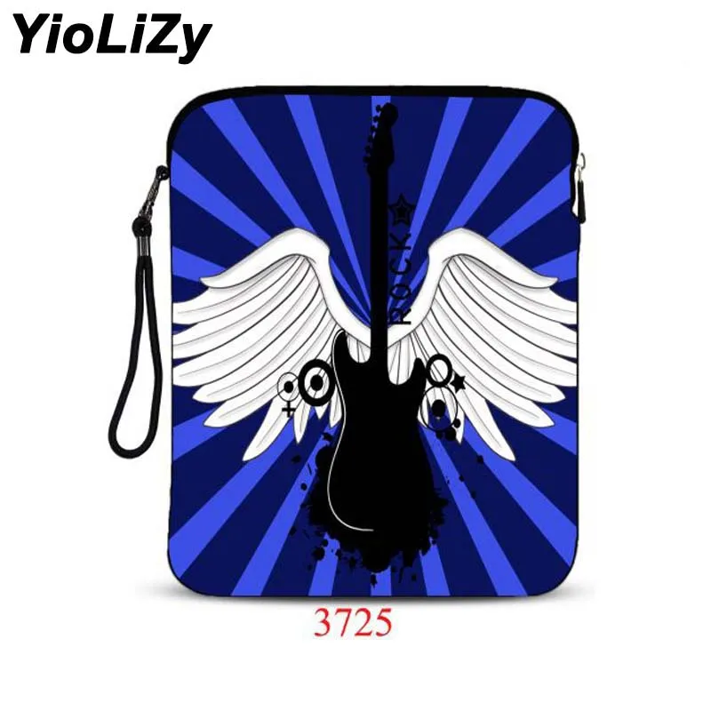

print Guitar wing waterproof 9.7 10.1 inch tablet bag laptop Case protective cover Shockproof notebook sleeve for ipad 2 IP-3725