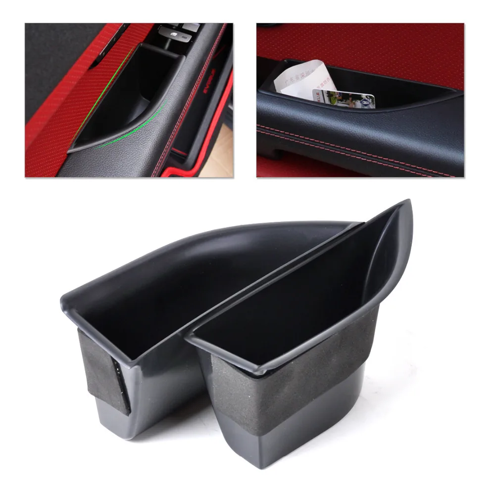 

CITALL New 2Pcs Front Door Armrest Storage Box Container Holder For Land Rover Range Rover Evoque 2012 2013 2014 2015+