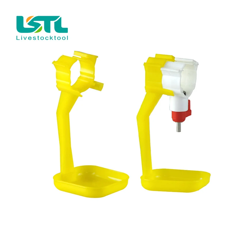 10Pcs Automatic Bird Coop Feed Poultry Water Drinking Cups Chicken Fowl Drinker Yellow Free Shipping