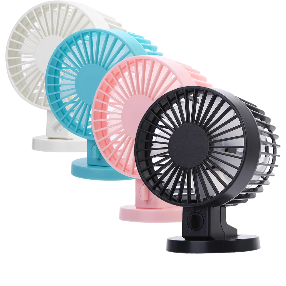 with Seven-Vane Use for Home/Office Durable USB Electric Deskt Table Air Cooling Electric Fan Color : White Convenient Portable Mini Electric Fan 