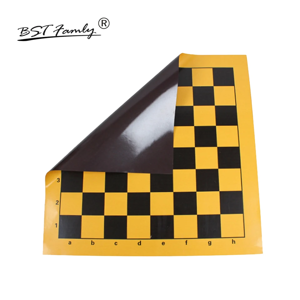 

BSTFAMLY Plastic Chess Game 100cm Chessboard 85mm Checker Fold Magnetic Teaching Checkers Board International Chessboard IB1