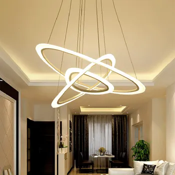 

dining room acrylic chandelier lighting modern LED AC 110V-260V Creative living room lights chandeliers lamps for dining room