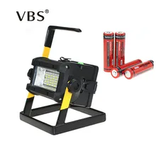 Аккумуляторная Портативные Прожекторы СВЕТОДИОДНЫЕ Движимого Освещение Прожектор Открытый Отдых На Природе Света Пастбища 36 Светодиодов с 4*18650 Батарей