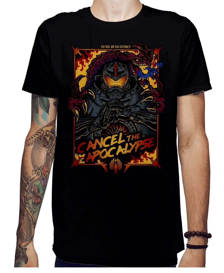 Cancel The Apocalypse Men's Black Tees Shirt Clothing T Shirt Gift More Size And Colors top tee