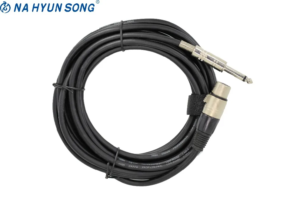 NaHyunSong 3 Pin XLR Male to gold plated1/4" 6.35mm Mono jack plug