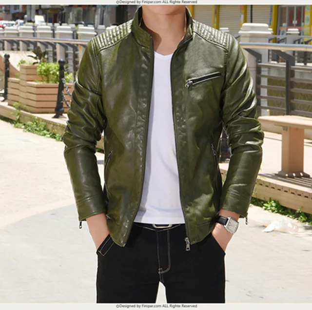 Mwxsd Brand Autumn Men Pu Leather Jackets Men S Slim Fit Stander Collar Leather Jacket And Coat Male Clothing Jaqueta De Couro Faux Leather Coats Aliexpress