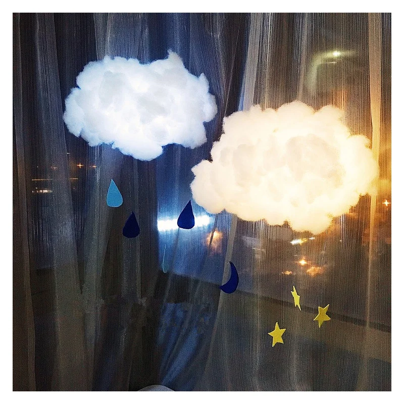 DLY фея DIY ручной милый хлопок облако Форма висит ночник для подарок на день рождения для праздника Новый год подарок на день рождения-in Настольные лампы from Лампы и освещение on Aliexpresscom  Alibaba Group