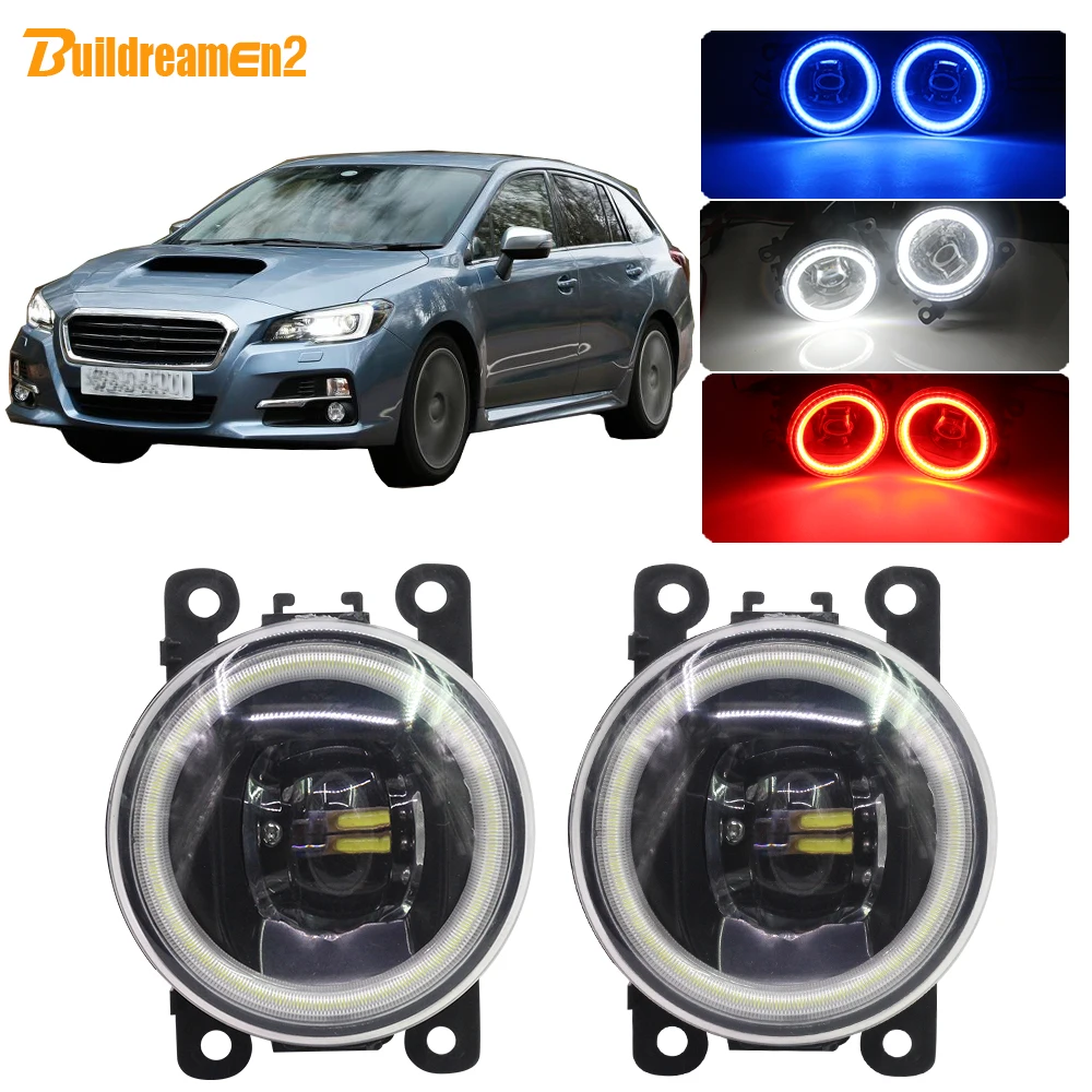 

Buildreamen2 For Subaru Levorg Car LED Fog Light Lens Angel Eye Daytime Running Light 4000LM 12V 2014 2015 2016 2017 2018 2019