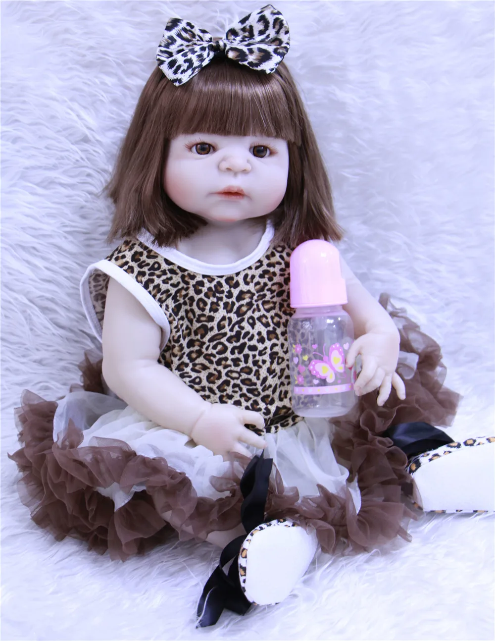

57cm reborn Full body soft Silicone babies sale Princess Realistic Newborn princess kid Birthday Gift Girl Play House Bathe Toys