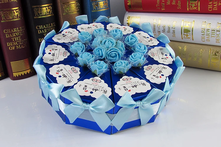 33 Stlys торт Форма С Днем Рождения украшения конфетная коробка, коробка для конфет Бумага коробка, декорации с днем рождения для детей «Человек-паук», 10 шт./компл