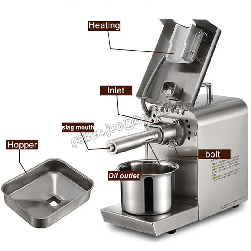 Perfect Brand NEW Cold press oil machine Peanut Sesame Almond Flaxseed Sunflower Nut seed oil extractor expeller Stainless steel 304 2 Perfect Brand NEW Cold press oil machine Peanut Sesame Almond Flaxseed Sunflower Nut seed oil extractor expeller Stainless steel 304 2