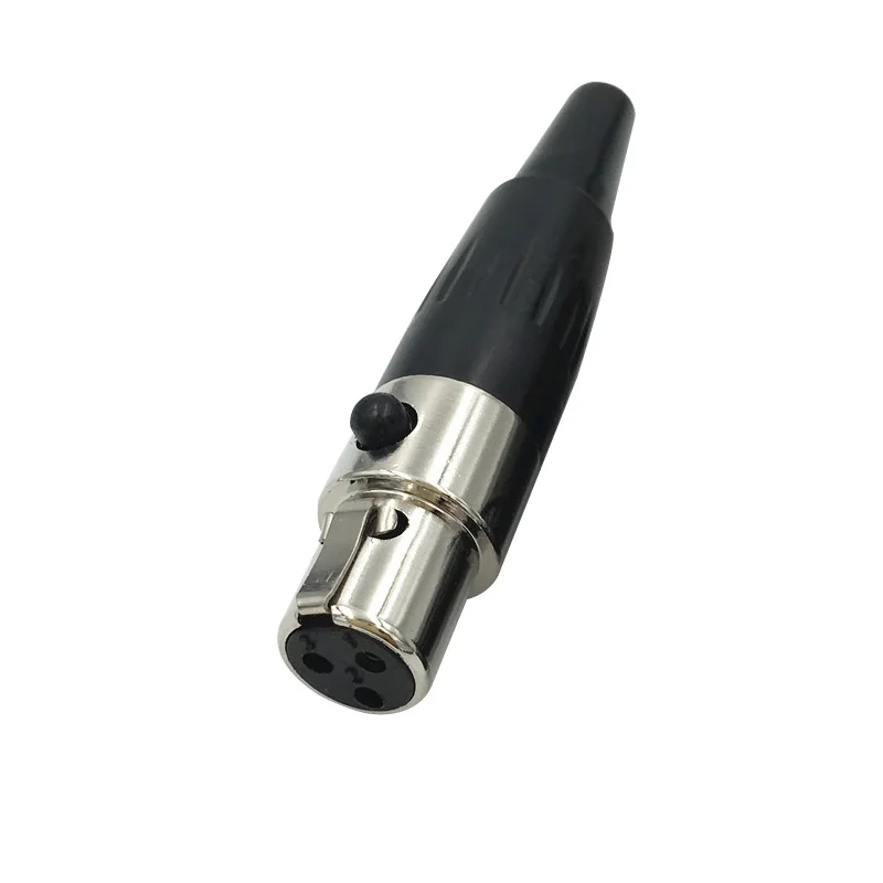 

High Quality 3 pin Female plug Mini XLR Audio Microphone connector MIC Adapter MN-XLR-3-F