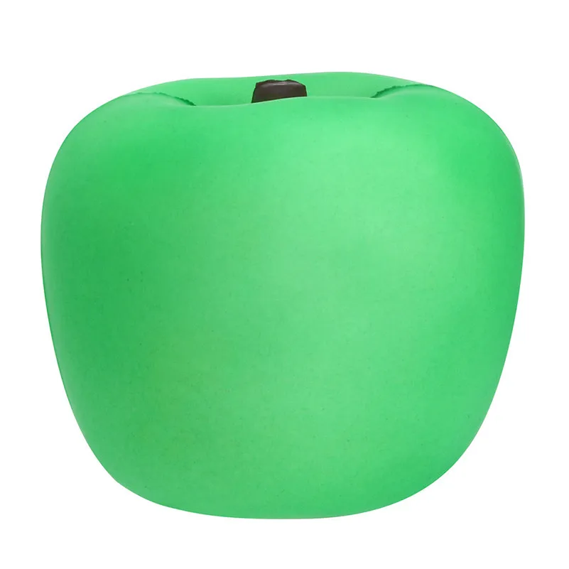 Изысканный весело Crazy Apple ароматизированный мягкий Шарм медленно поднимающийся 12 см моделирование детские игрушки выжать игрушки Сквош Анти-Стресс F1 - Цвет: Green