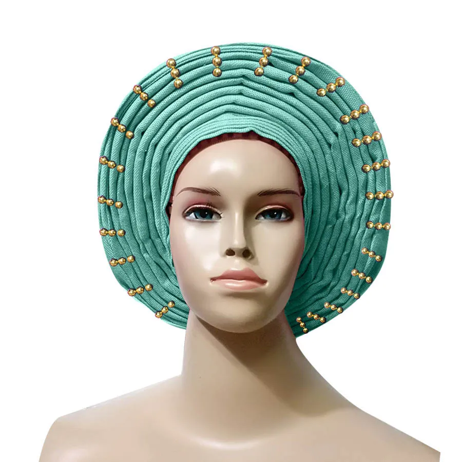 Уже сделаны головка Обёрточная бумага женская шапка с бусины Авто геле ASO OKE геле - Цвет: aqua