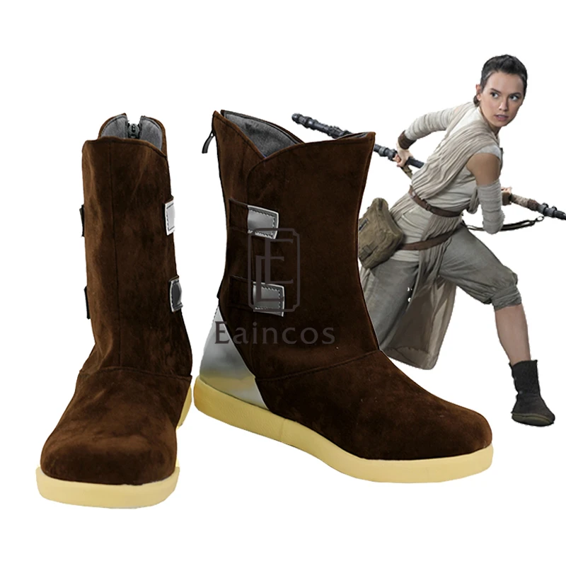 Hot Movie Star Wars The Last Jedi Rey Cosplay Halloween Party Shoes