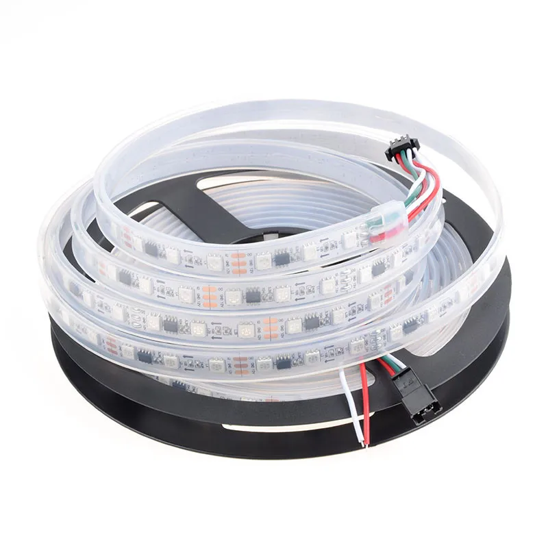 

5050 RGB ws2811 led strip light 30 led/m IP20/IP67 Black/white PCB dc12v IC Dream Magic Color flexible strip light