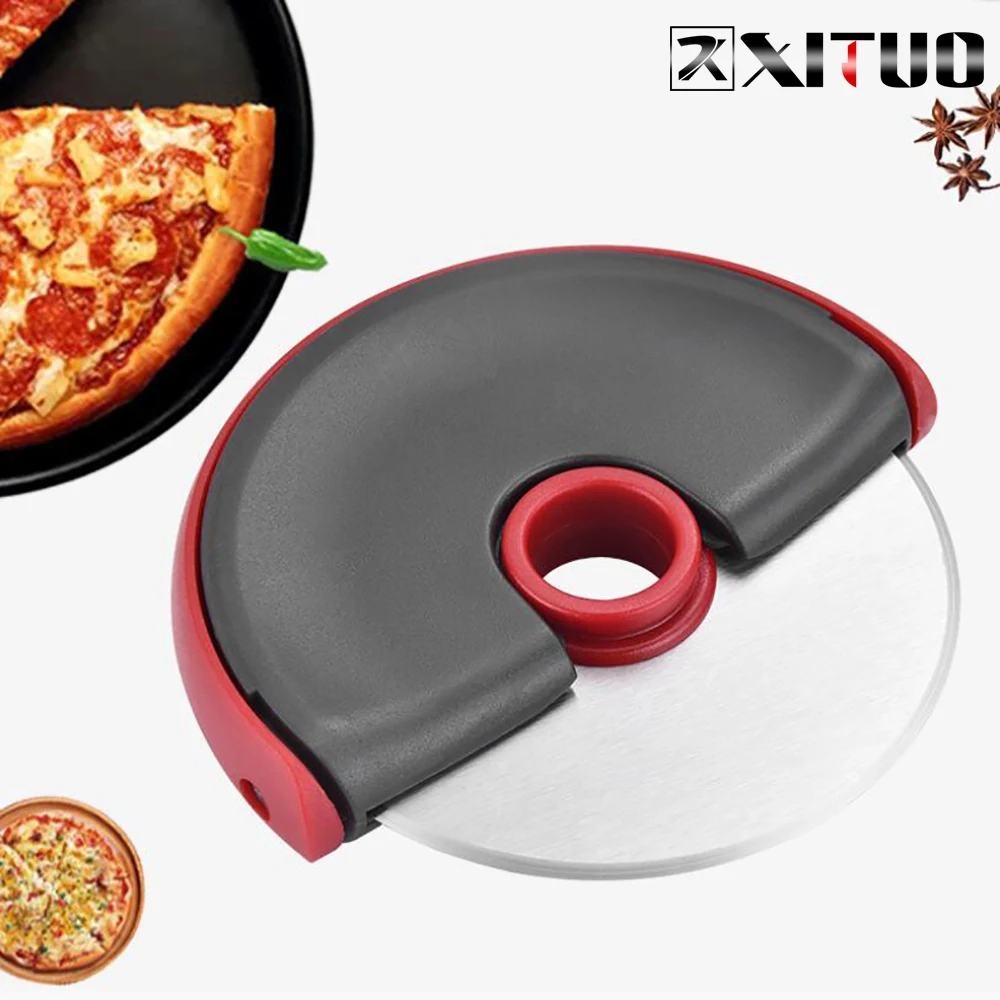 

XITUO Stainless Steel Pizza Knife Round Sharp Pizza Pizza Bakery Pastry Bread Cutters High Quality Tools Kitchen pizza cutter
