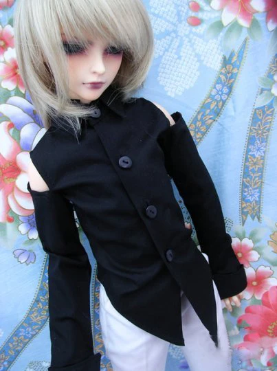 Doll colthes black classic All-matched off-the-shoulder T-shirt for 1/3 BJD DD SD SD17 Uncle doll clothes accessories Doll colthes black classic All-matched off-the-shoulder T-shirt for 1/3 BJD DD SD SD17 Uncle doll clothes accessories