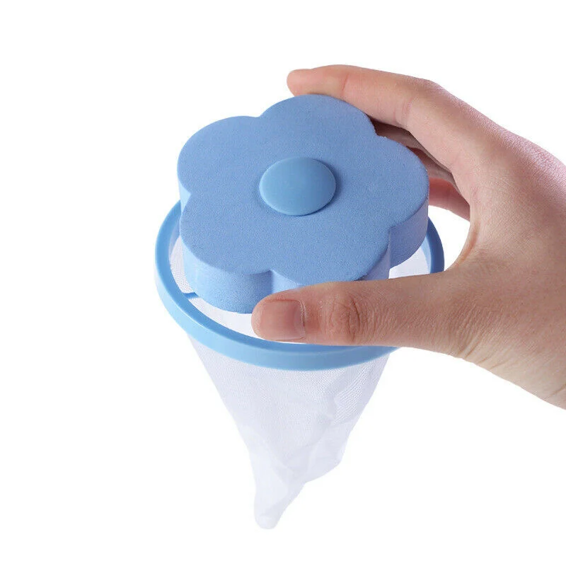 

2 X Floating Pet Fur Catcher Laundry Hair Catcher Remover Hair & Lint Filter Bag
