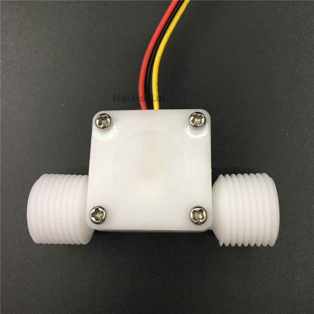 0.1~1.5L/min G1/2 Plastic POM Food grade Water Hall flow sensor meter for beer coffee machine