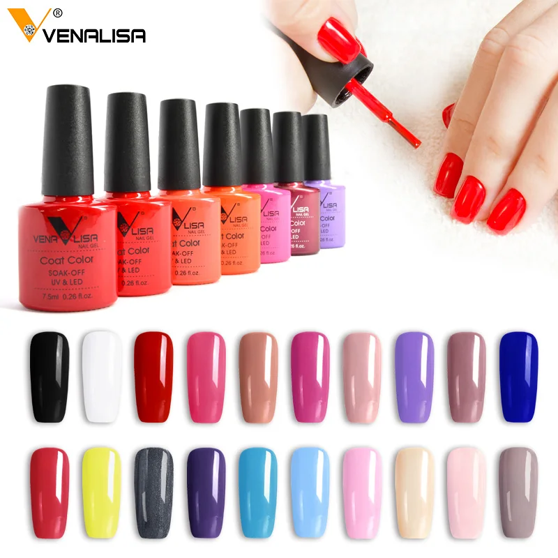 

Venalisa Fast Dry Top Coat 7.5ml Nail Gel Polish Base Coat Matte TopCoat Rubber Top Base Color Nail Polish Gel Lacquer Varnish