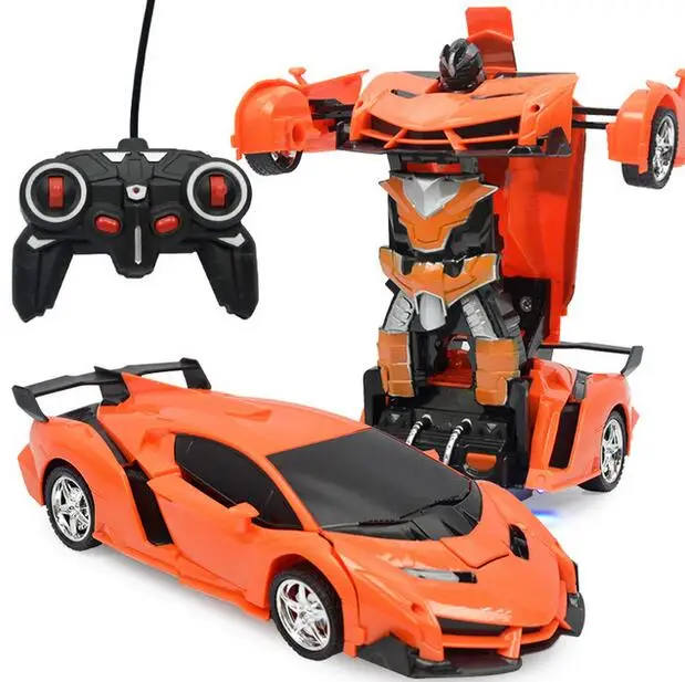 Charging one button deformable vehicle remote control car robot