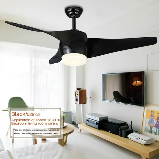 Us 259 95 35 Off Vintage Ceiling Fan With Lights And Remote Control Retro Room Ceiling Fan Modern Black Ceiling Fan 52 Inch In Ceiling Fans From